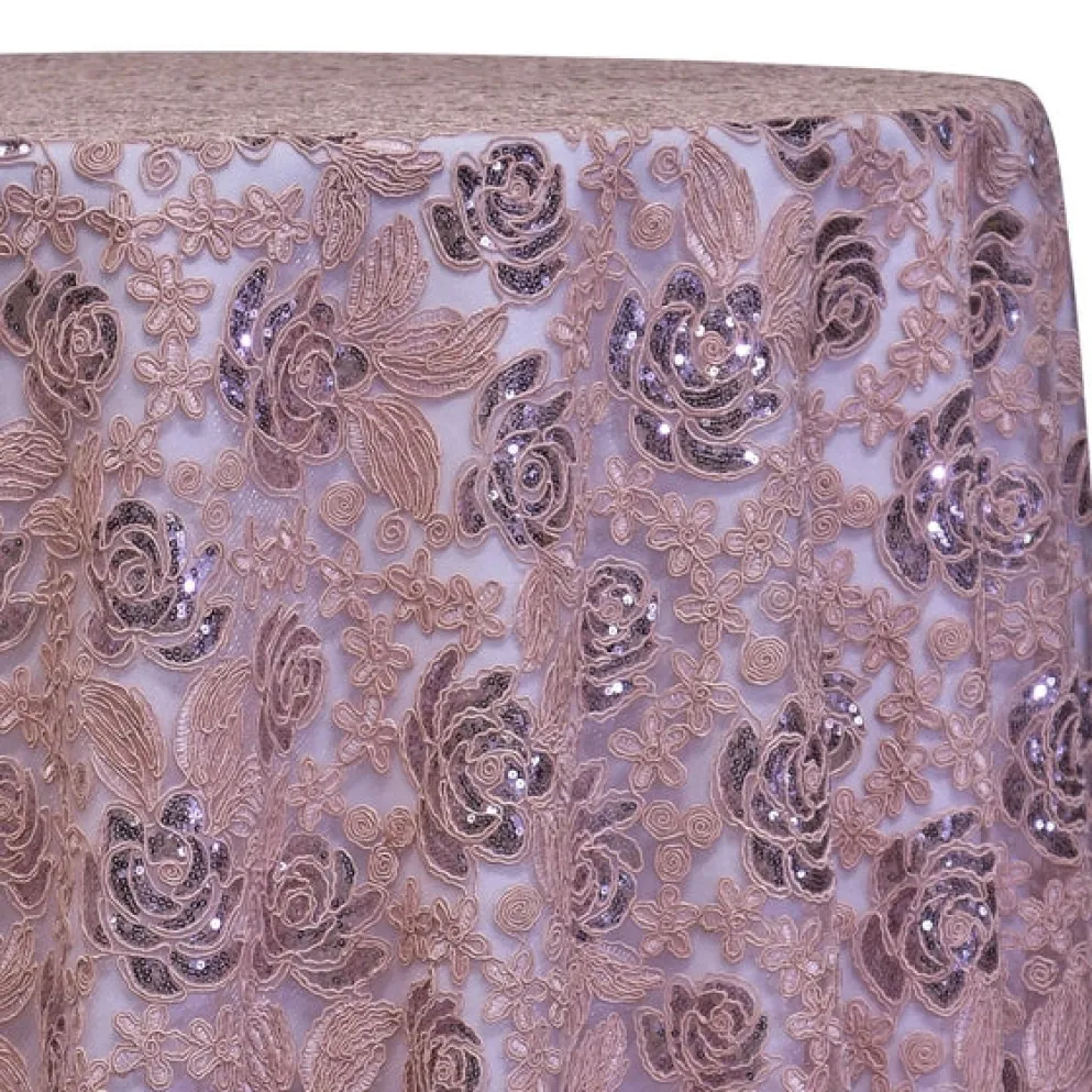 Valentina Lace Table Linen in Blush