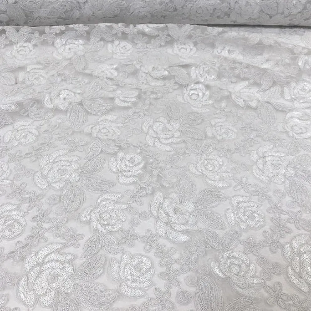 Valentina Lace Table Linen in White