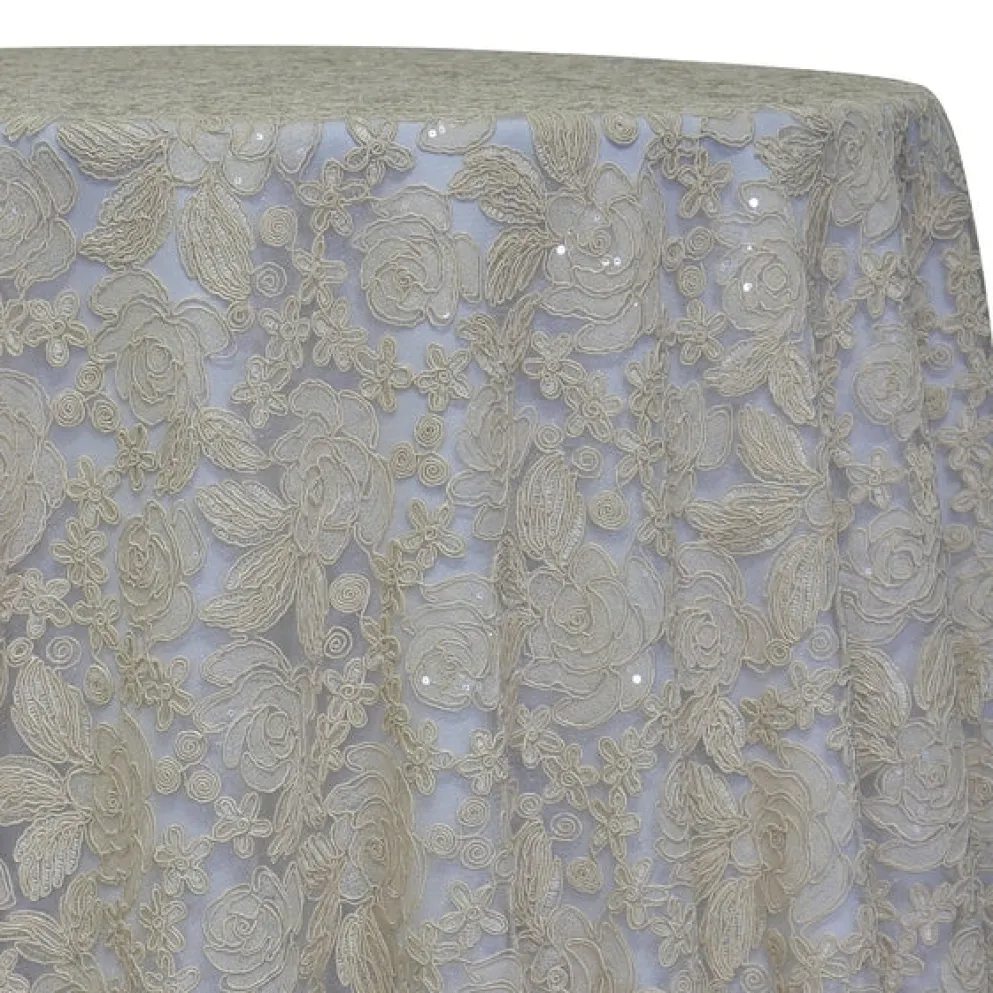 Valentina Lace Table Linen in Ivory