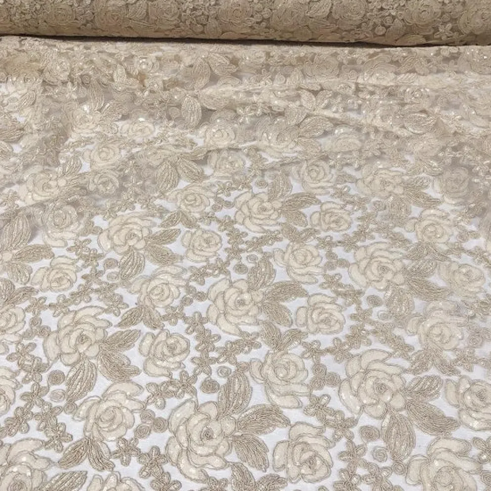 Valentina Lace Table Linen in Ivory