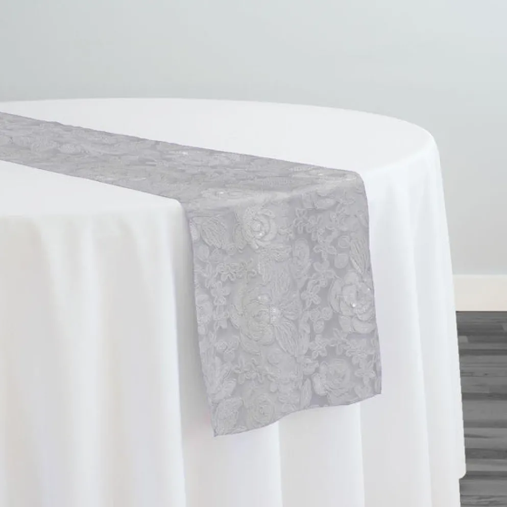 Valentina Lace Table Runner in White