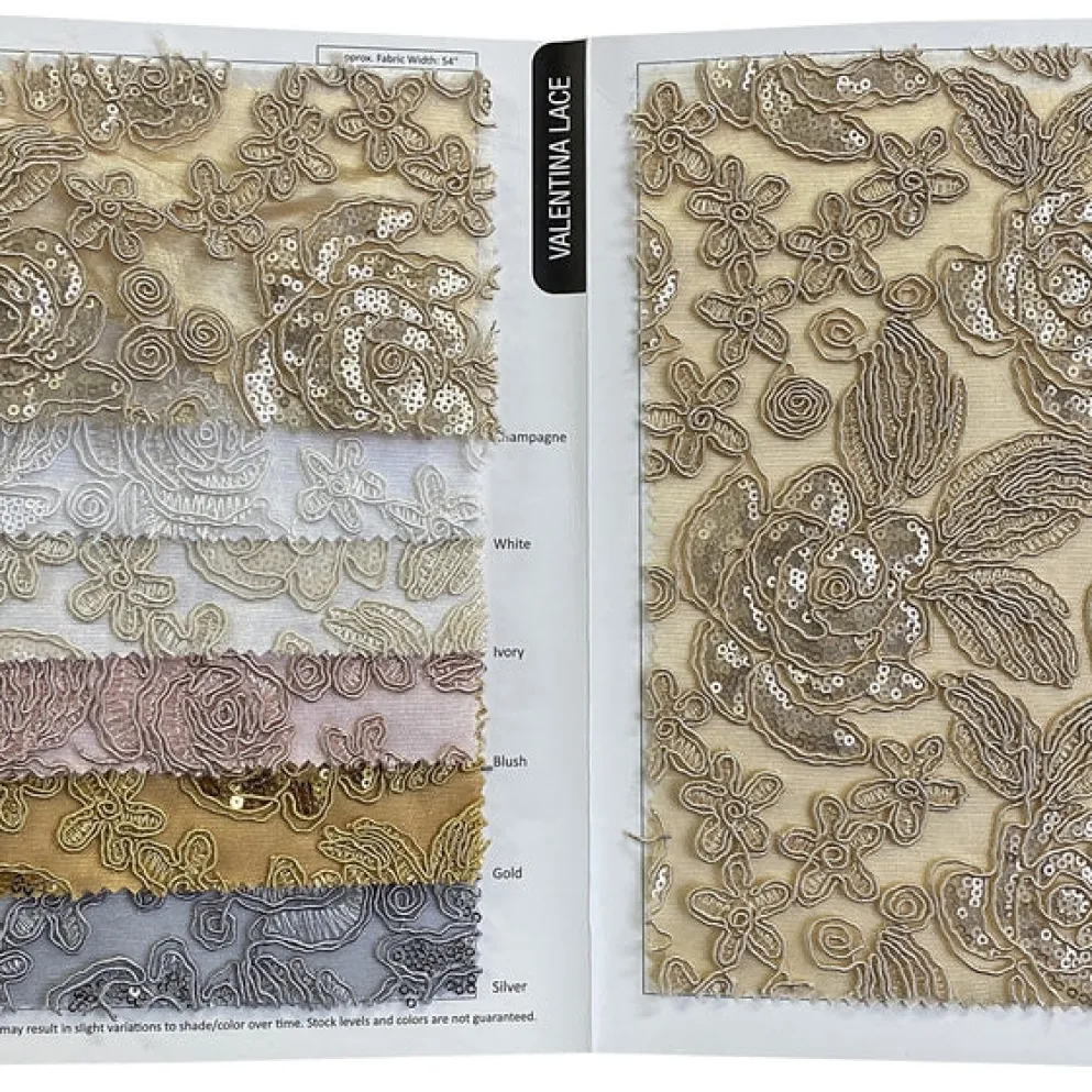 Valentina Lace (w/ Poly Lining) Table in Gold