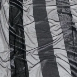 Velvet Stripe Table Runner in Black