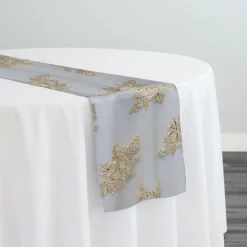Venetian Lace Table Runner in Ivory