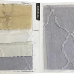 Vertigo Sheer Table Linen in Champagne
