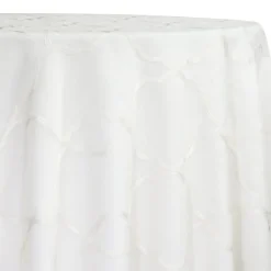Vertigo Sheer Table Linen in White