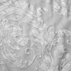 Victorian Jacquard Sheer Table Runner in White