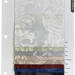 Victorian Jacquard Sheer Table Runner in Ivory