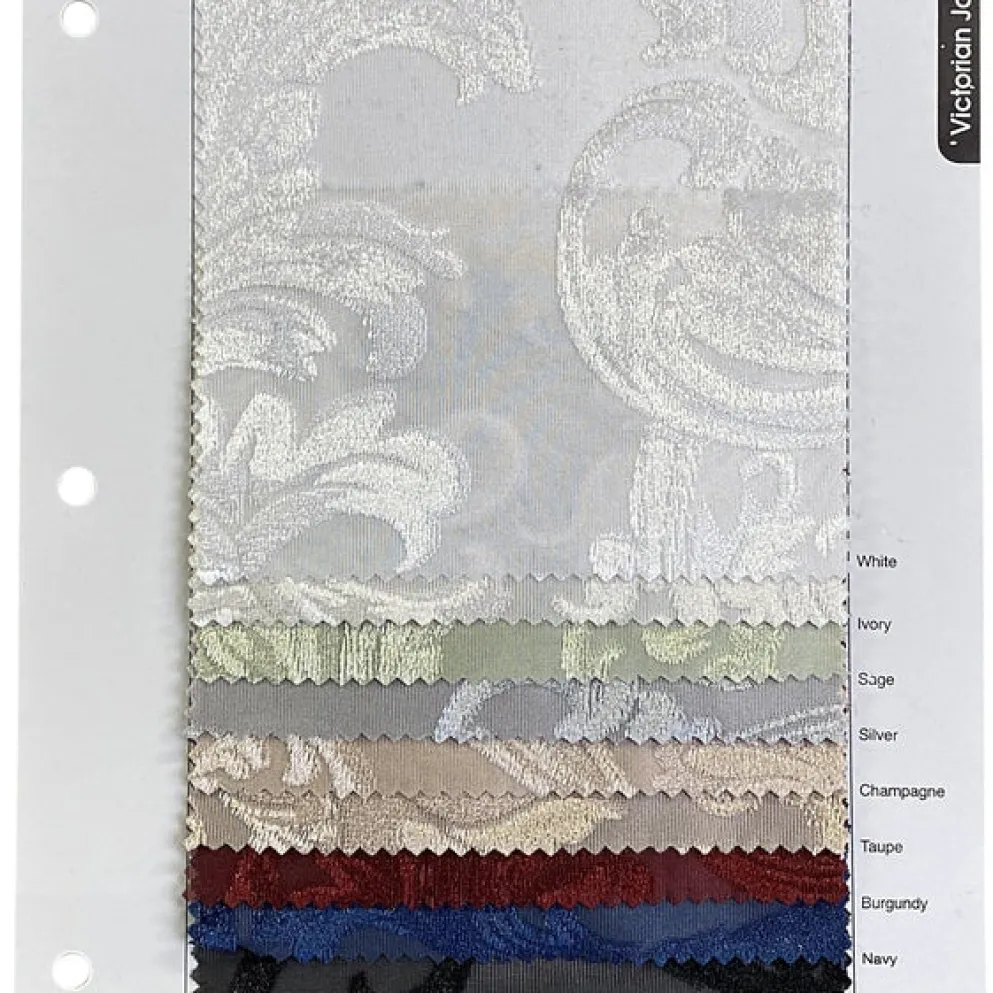 Victorian Jacquard Sheer Table Linen in White