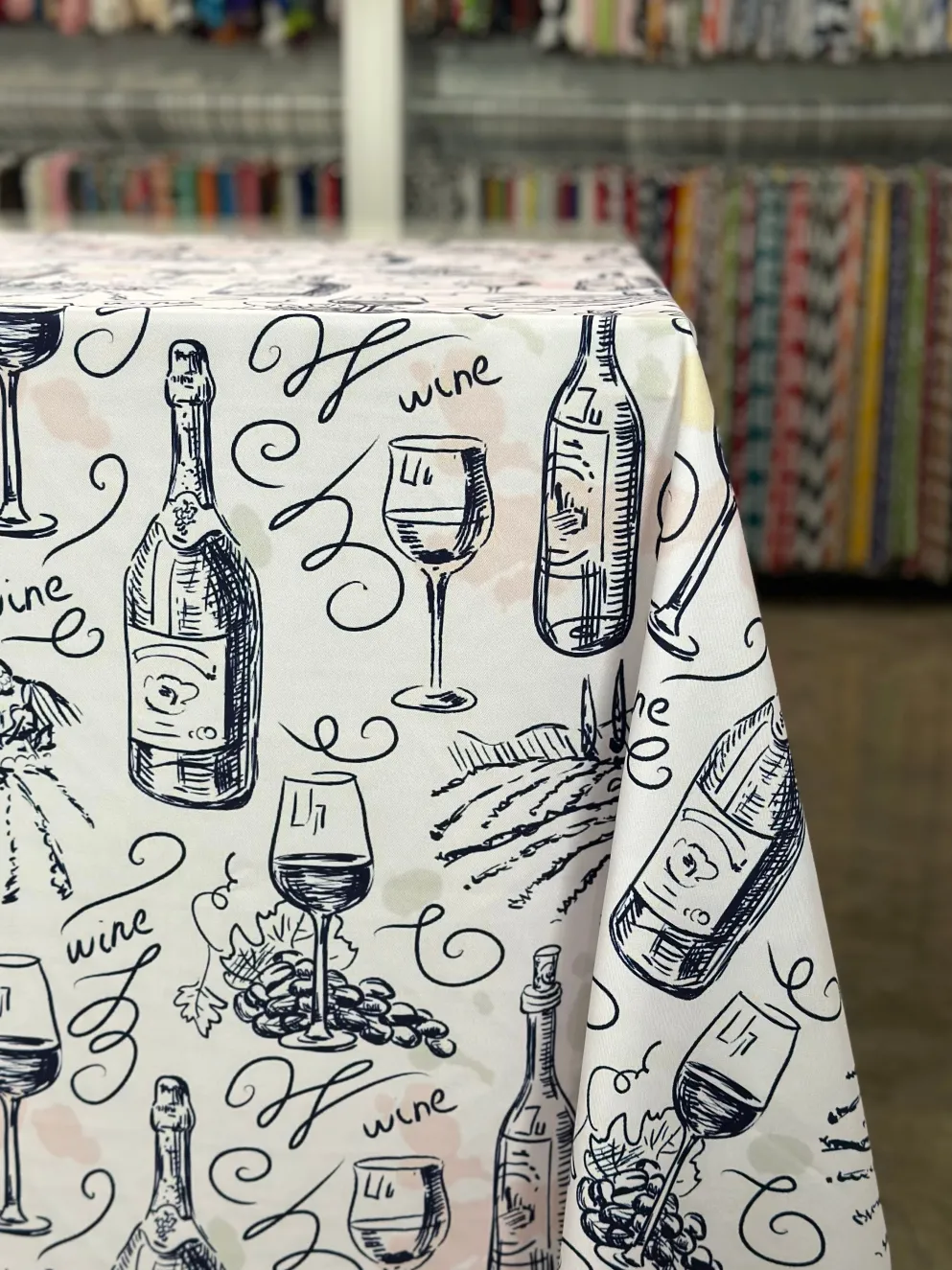 Vino (Poly Print) Table Linen