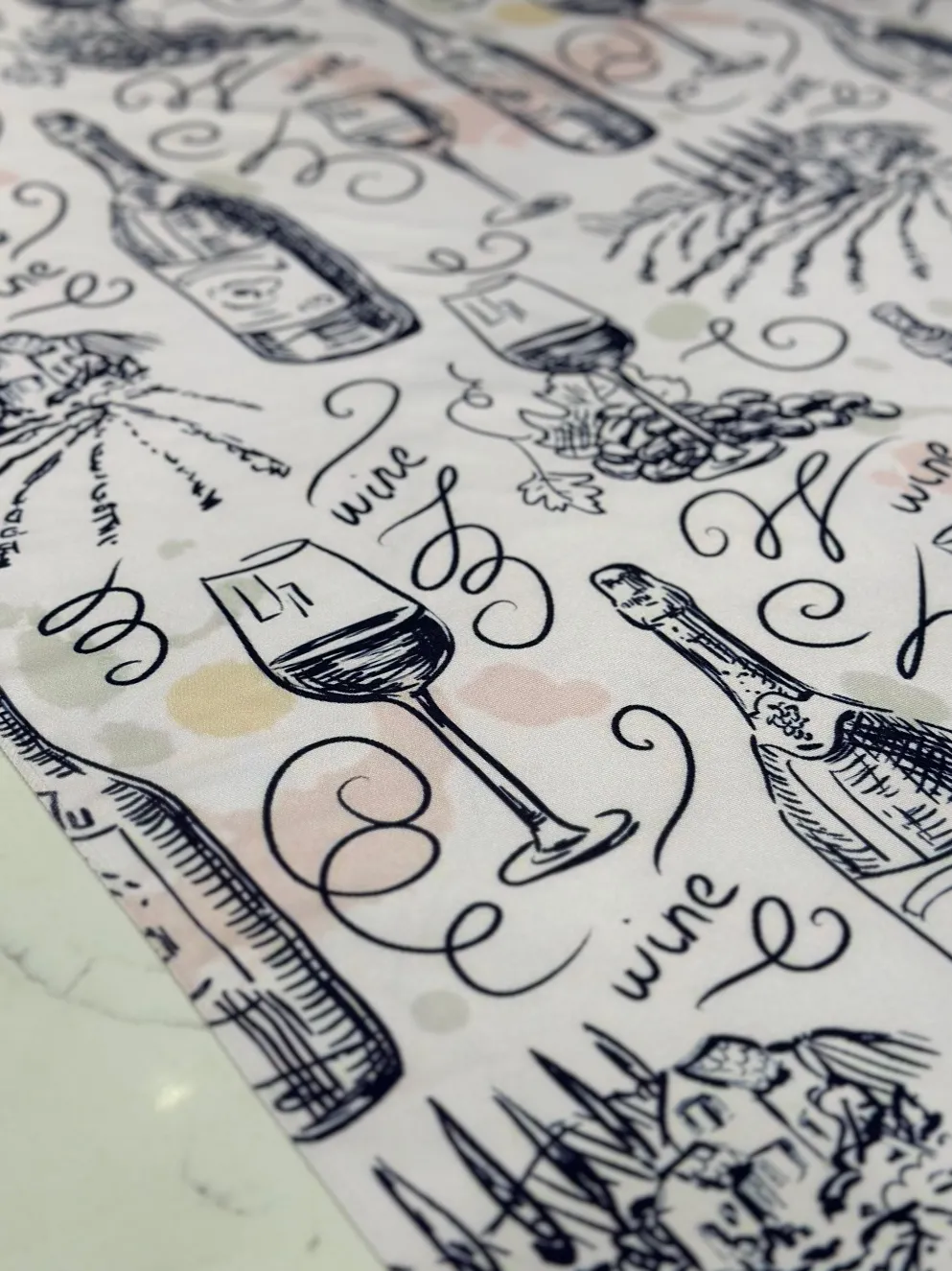 Vino (Poly Print) Table Linen