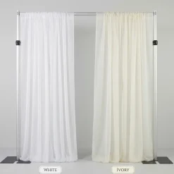 Voile Drapery Panel in Ivory