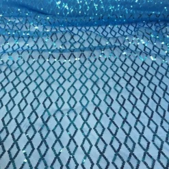 Vortex Sequins Table Linen in Turquoise