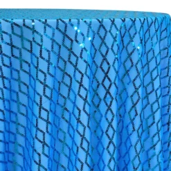 Vortex Sequins Table Linen in Turquoise
