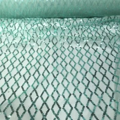 Vortex Sequins Table Runner in Teal Green