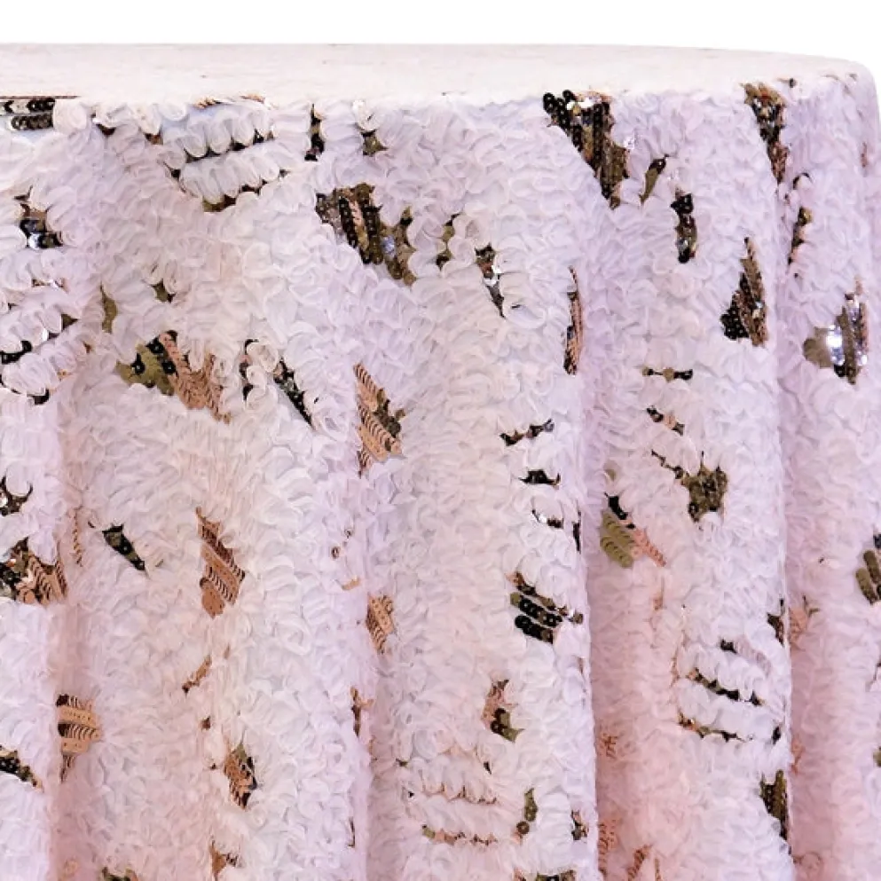 Zenya Sequins Table Linen in Blush