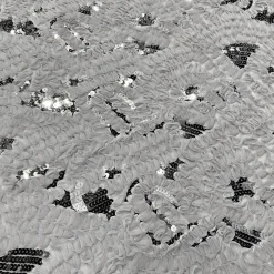 Zenya Sequins Table Linen in Silver