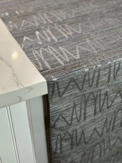 Zion Jacquard Table Linen in Silver
