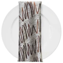 Zion Jacquard Table Napkin in Copper