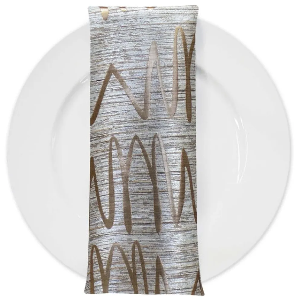Zion Jacquard Table Napkin in Gold